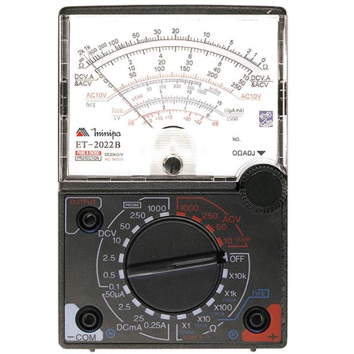 Multímetro Analógico 1000V ET-2022B MINIPA Multímetro Analógico 1000V ET-2022B MINIPA - Oferta na Shopee