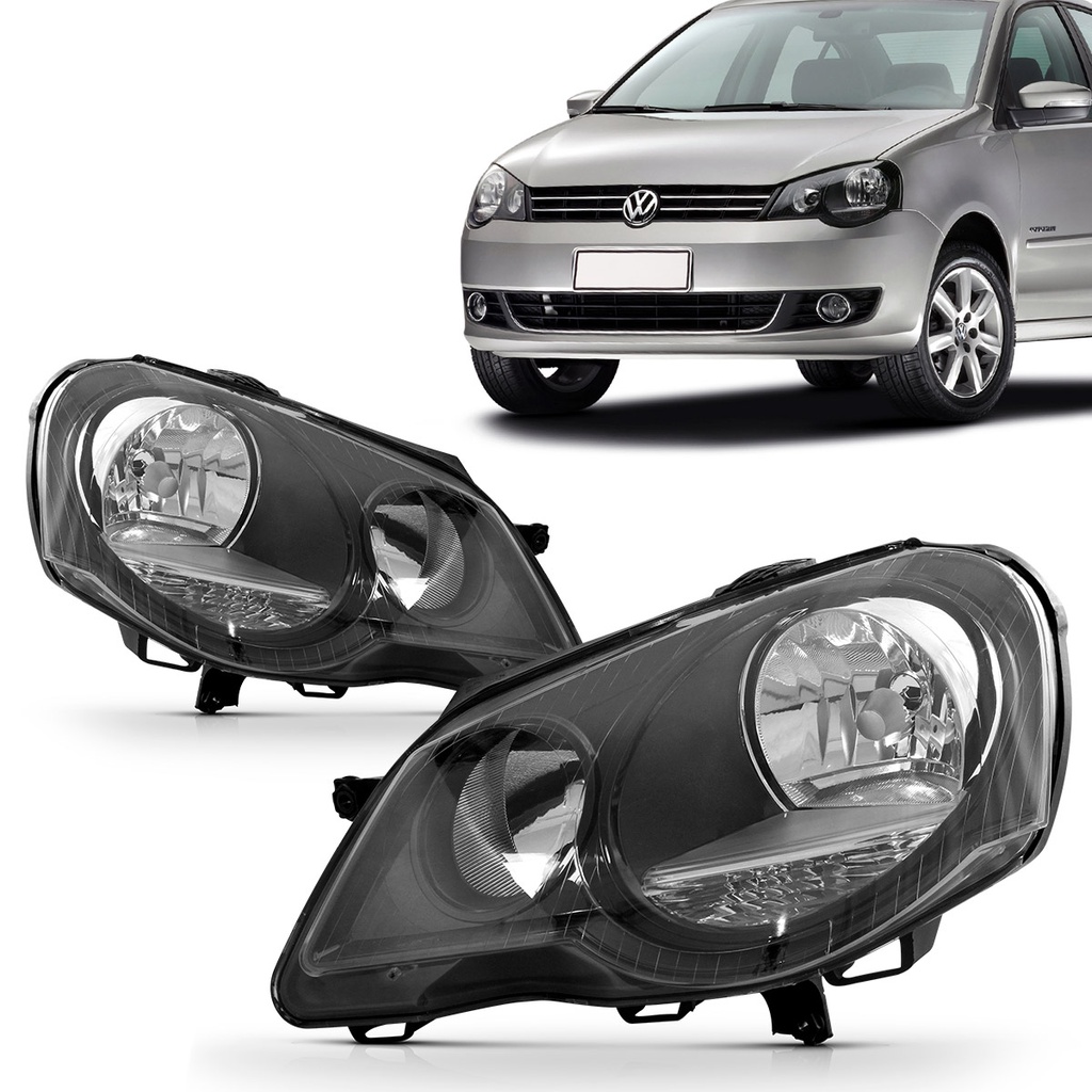 Farol Polo 2007 2008 2009 2010 2011 2012 Elétrico Máscara Negra Farol Polo 2007 2008 2009 2010 2011 2012 Elétrico Máscara Negra - Oferta na Shopee