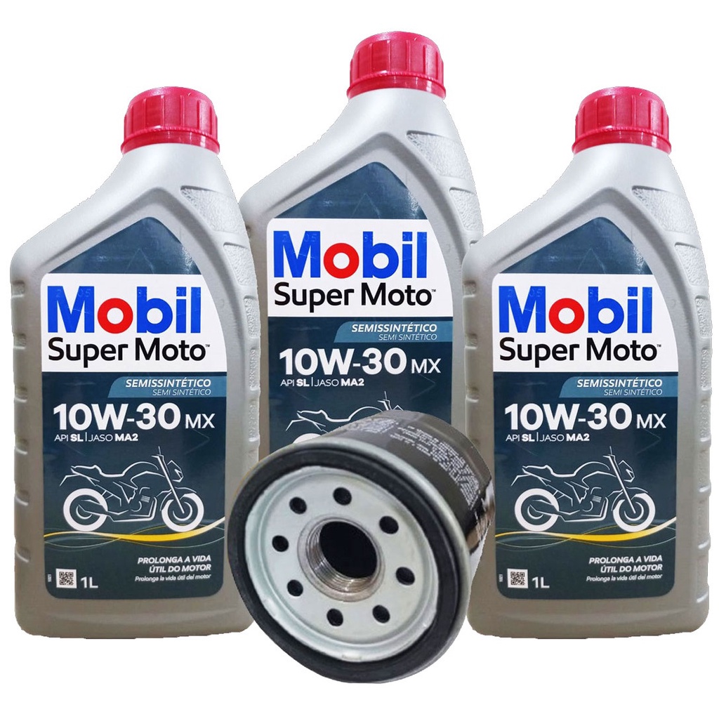 Troca de Óleo Cb 500x / Cb 500f / Cbr 500r Mobil 10w30 + Filtro Troca de Óleo Cb 500x / Cb 500f / Cbr 500r Mobil 10w30 + Filtro - Oferta na Shopee