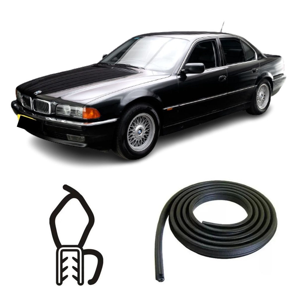 BORRACHA DO PORTA MALAS PRETA COM ABA BMW 750I BORRACHA DO PORTA MALAS PRETA COM ABA BMW 750I - Oferta na Shopee