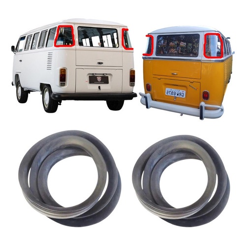Kit Borracha Janela Vidro Curvo Kombi Corujinha 1500 Clipper Kit Borracha Janela Vidro Curvo Kombi Corujinha 1500 Clipper - Oferta na Shopee