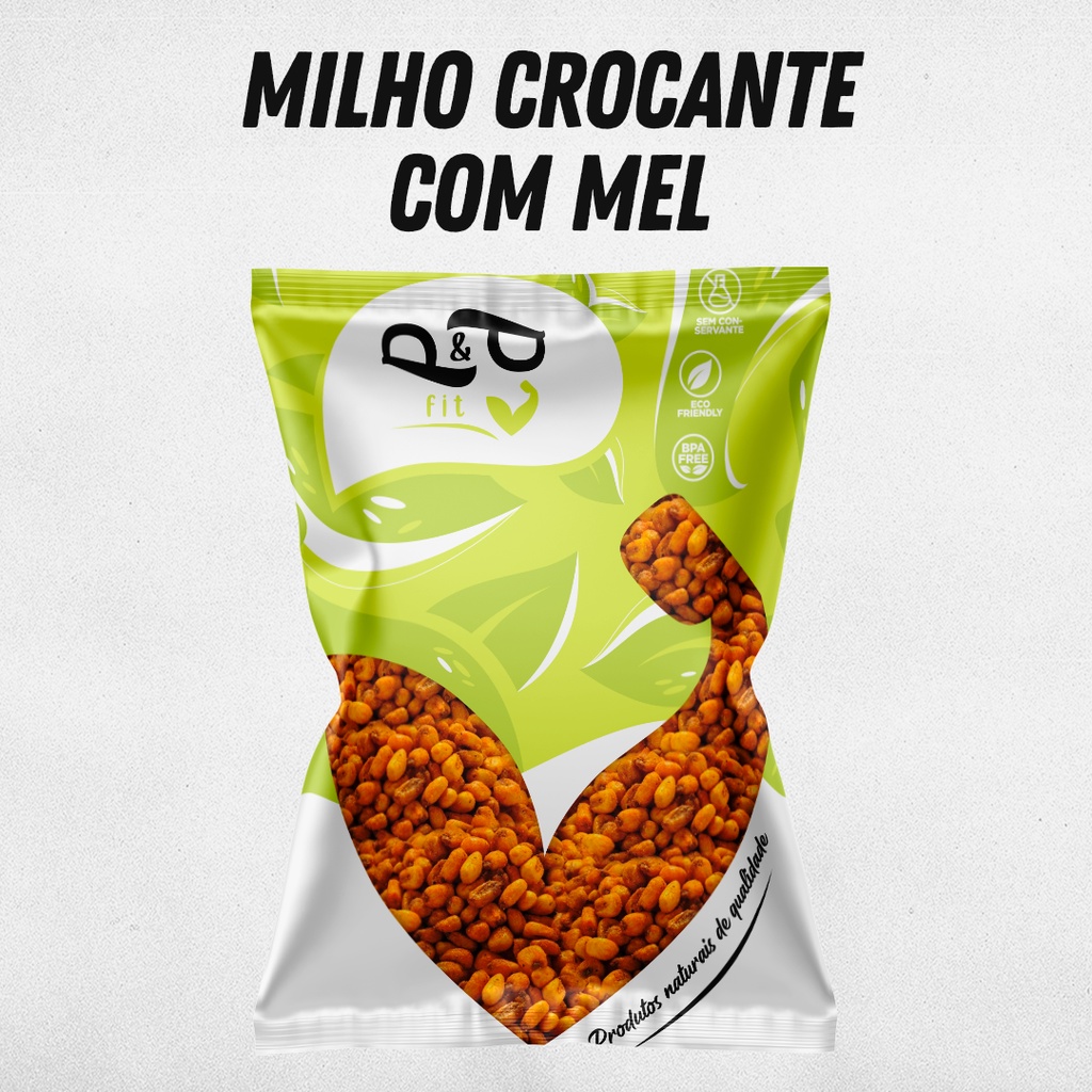 Milho Crocante com Mel e Mostarda 500g - Delicioso - Oferta na Shopee