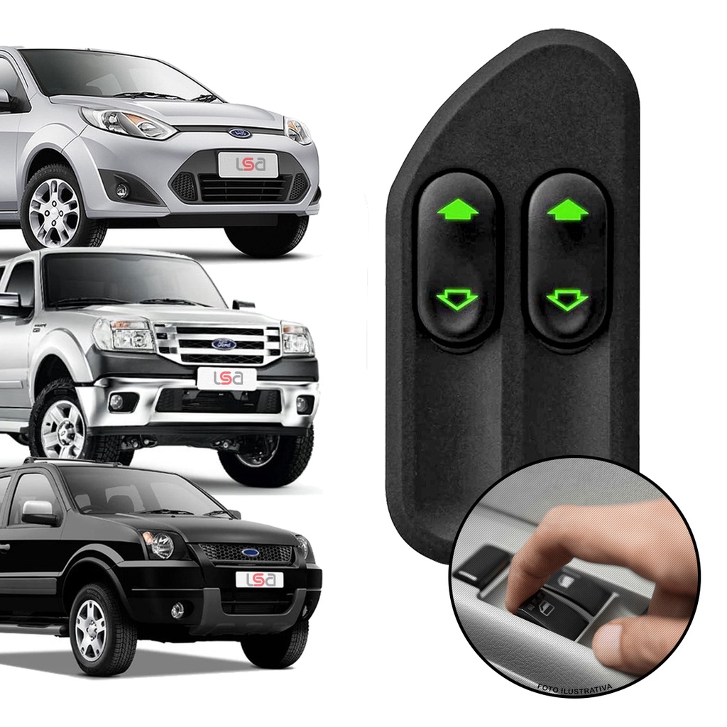 Botão Vidro Elétrico Interruptor Para Carro Ford Fiesta Ranger Ecosport Duplo 2003 até 2014 . Botão Vidro Elétrico Interruptor Para Carro Ford Fiesta Ranger Ecosport Duplo 2003 até 2014 . - Oferta na Shopee