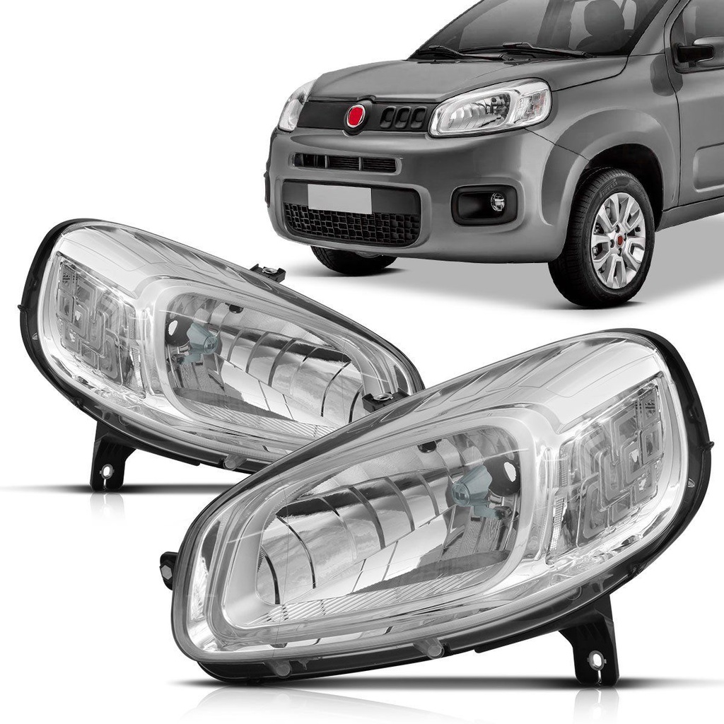 Farol Uno 2015 2016 2017 2018 Foco Simples Cromado Farol Uno 2015 2016 2017 2018 Foco Simples Cromado - Oferta na Shopee
