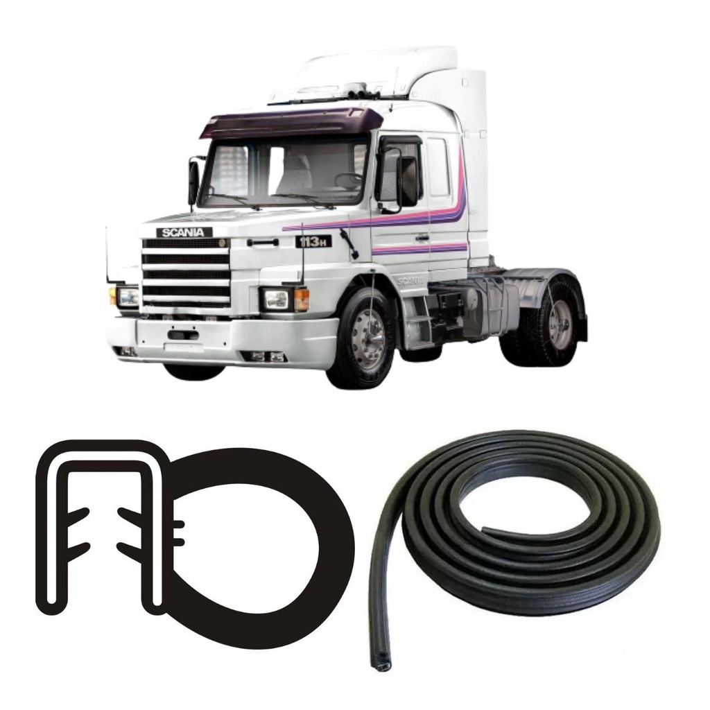 BORRACHA DE PORTA DIANTEIRA PRETA SEM ABA SCANIA T112/142 BORRACHA DE PORTA DIANTEIRA PRETA SEM ABA SCANIA T112/142 - Oferta na Shopee