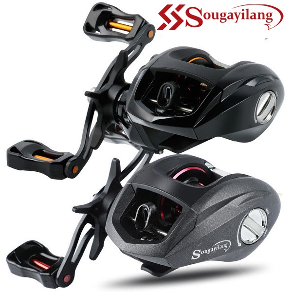 Sougayilang Carretilha de Pesca  Left Hand Right Hand 12+1 Ball Bearings 6.3:1 Gear Ratio Max Drag 6-8KG - Oferta na Shopee