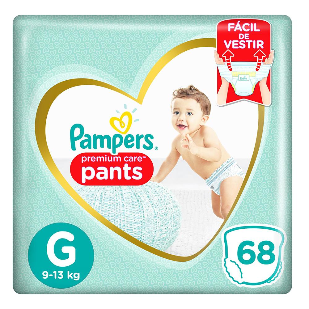 Fralda Pampers Premium Care Pants Top Tamanho G com 68 unidades - Oferta na Shopee