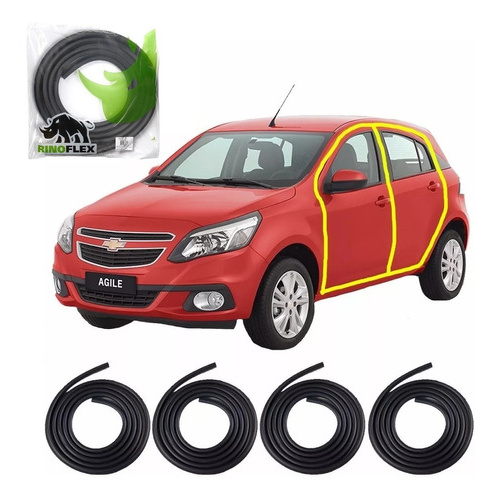 4 Borrachas Porta Lateral Agile Astra Celta Corsa Aba Lisa 4 Borrachas Porta Lateral Agile Astra Celta Corsa Aba Lisa - Oferta na Shopee