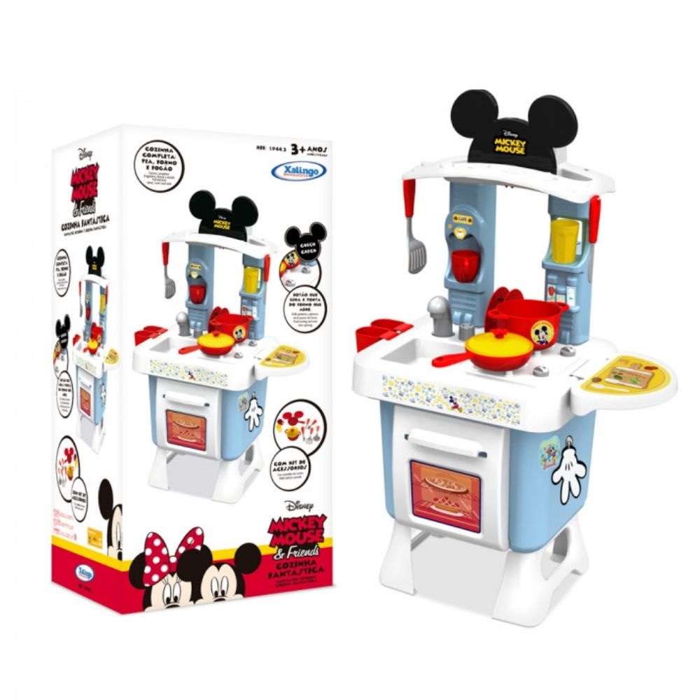 Cozinha Fantástica Mickey e Minnie Disney Xalingo - 1944.3 Cozinha Fantástica Mickey e Minnie Disney Xalingo - 1944.3 - Oferta na Shopee