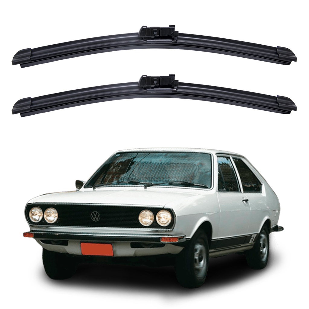Par Palhetas Limpador Para-brisa Silicone Volkswagen Passat 1974 A 1989 Kit - Oferta na Shopee
