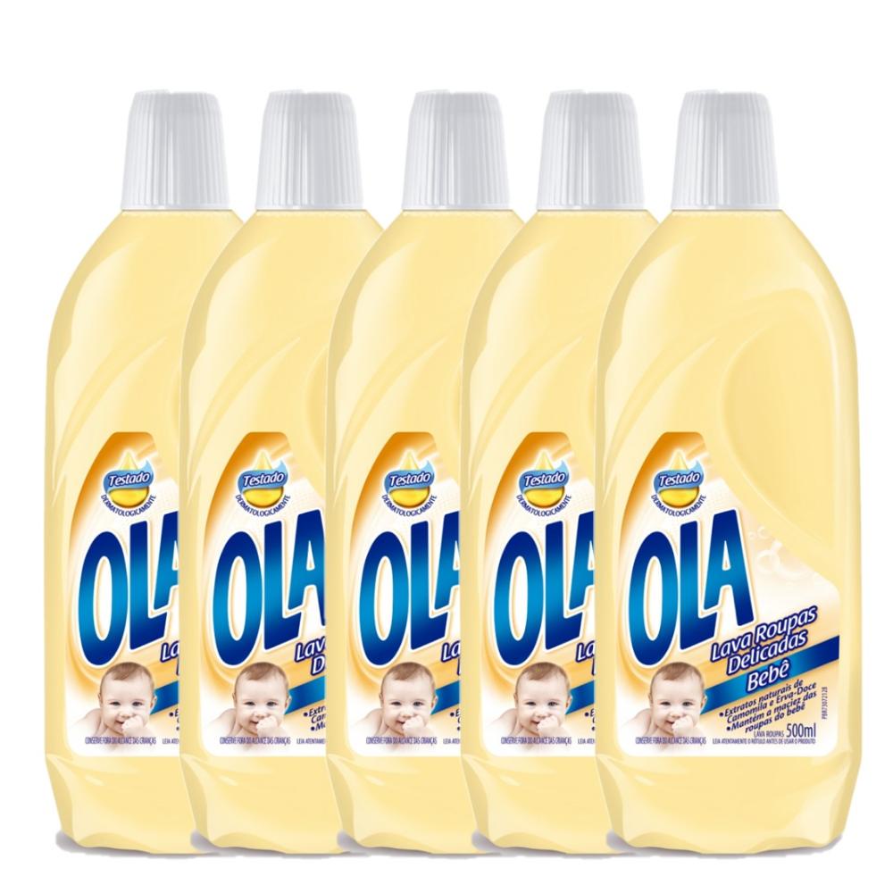 Kit com 5 Lava Roupas Ola Bebê 500ml - Oferta na Shopee