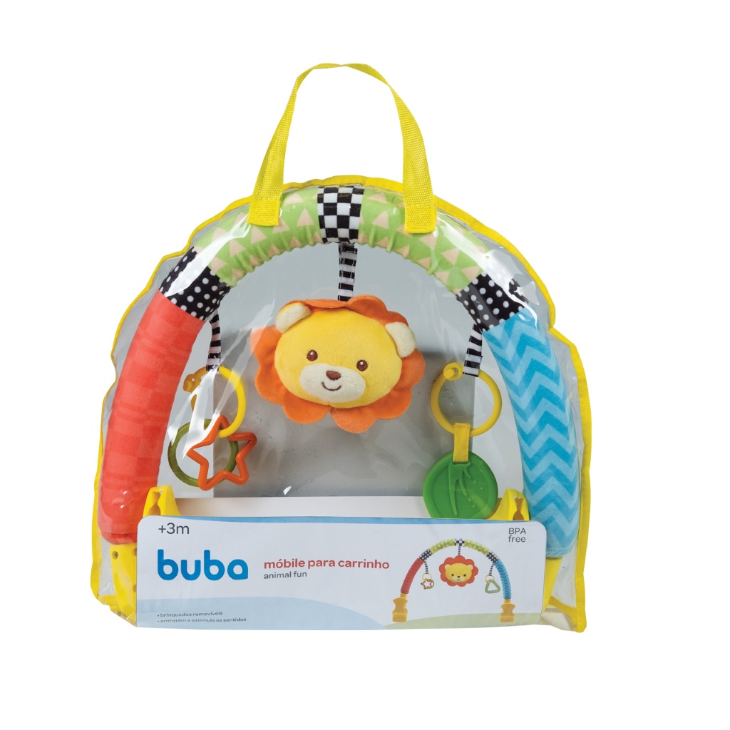 Móbile para Carrinho Animal Fun 13147 - Buba Móbile para Carrinho Animal Fun 13147 - Buba - Oferta na Shopee
