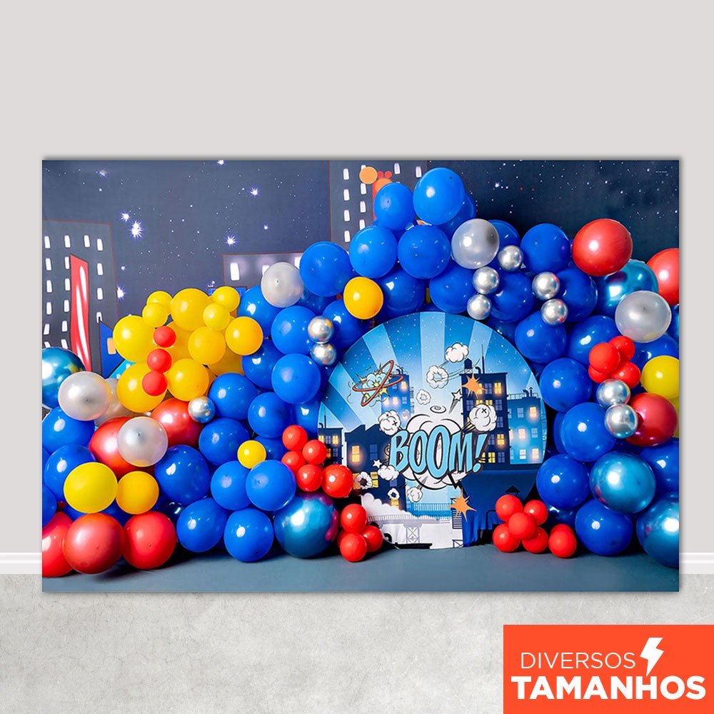 Painel Fundo Fotográfico Herois Cenário Smash The Cake para Foto Em Tecido Sublimado - Oferta na Shopee