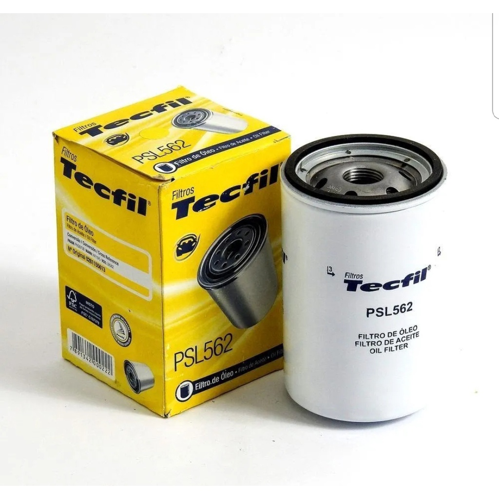 FILTRO DE ÓLEO TECFIL PSL562 VOLKSWAGEN MOTOR AP, ESCORT, PAMPA FILTRO DE ÓLEO TECFIL PSL562 VOLKSWAGEN MOTOR AP