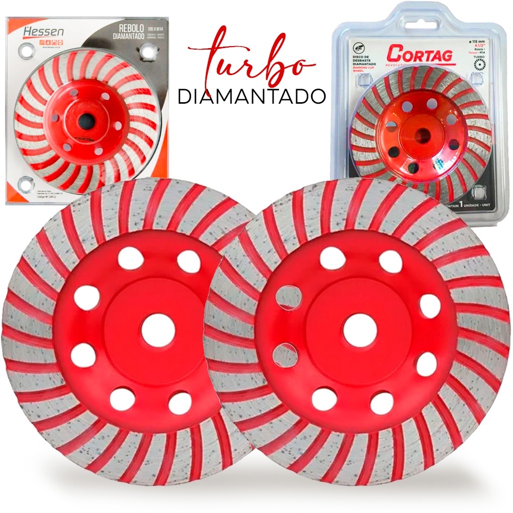 Disco Desbaste Diamantado Turbo Concreto Marmore Rebolo 115mm - M14 Profissional Disco Desbaste Diamantado Turbo Concreto Marmore Rebolo 115mm - M14 Profissional - Oferta na Shopee