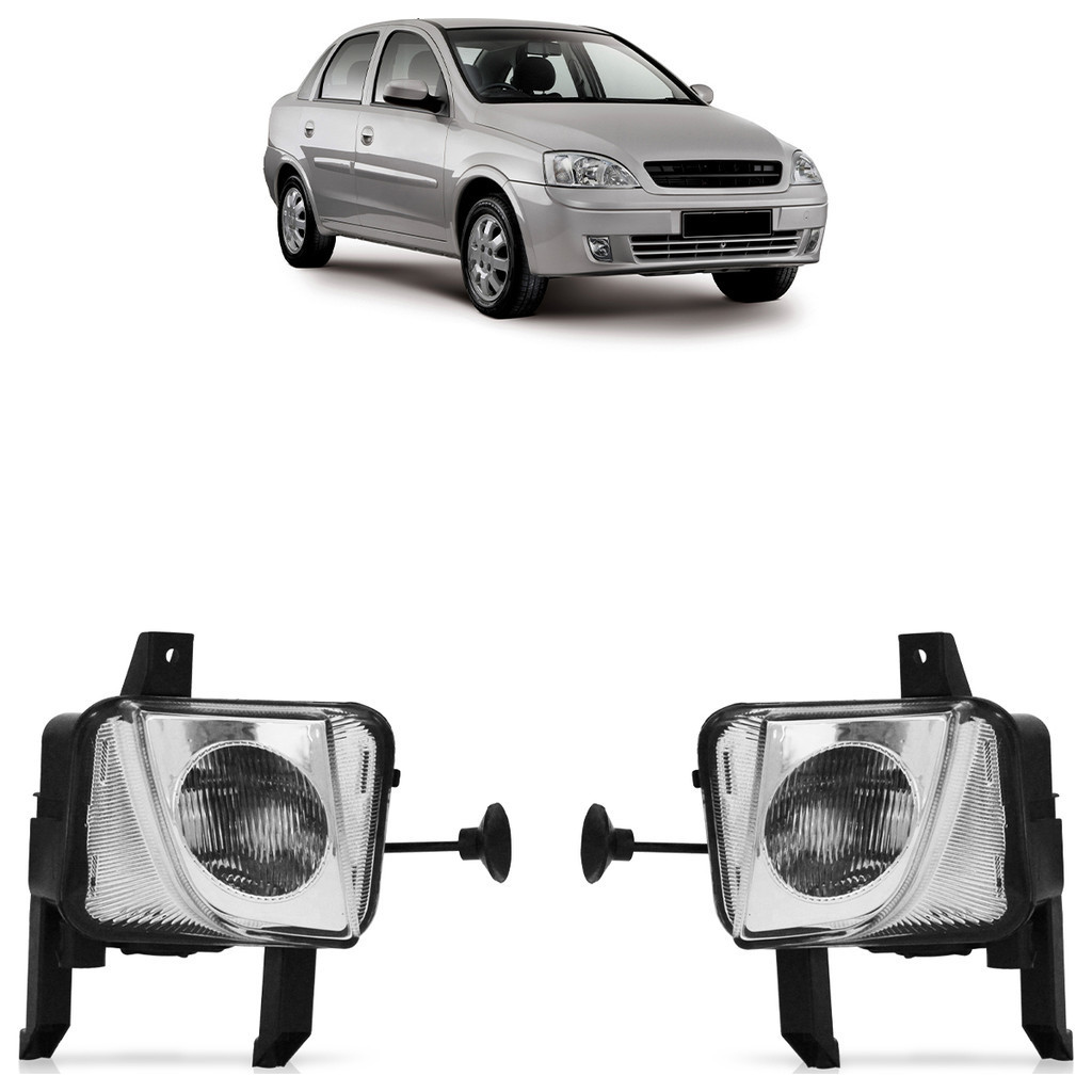 Par Farol Milha Auxiliar Corsa 2003 2004 2005 2006 2007 2008 2009 2010 2011 Lente Estriada Par Farol Milha Auxiliar Corsa 2003 2004 2005 2006 2007 2008 2009 2010 2011 Lente Estriada - Oferta na Shopee