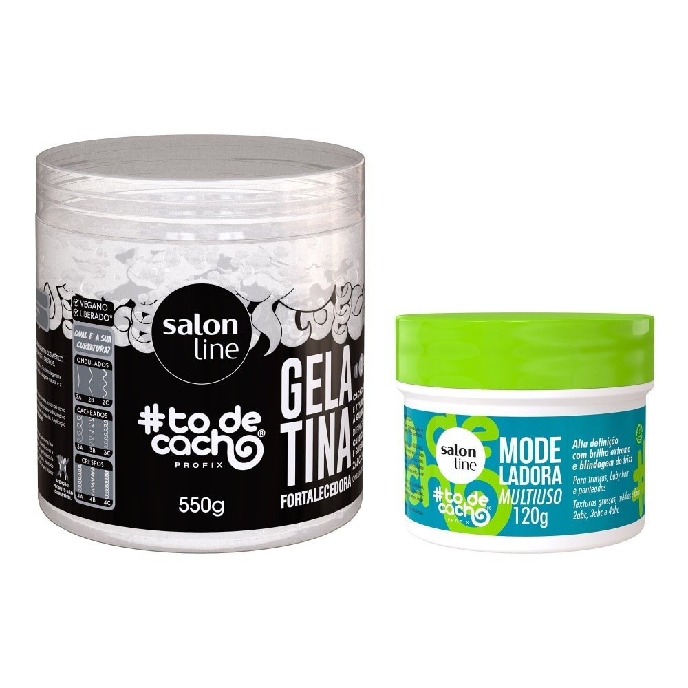 Kit Gelatina Fortalecedora + Modeladora Multiuso Todecacho Kit Gelatina Fortalecedora + Modeladora Multiuso Todecacho - Oferta na Shopee