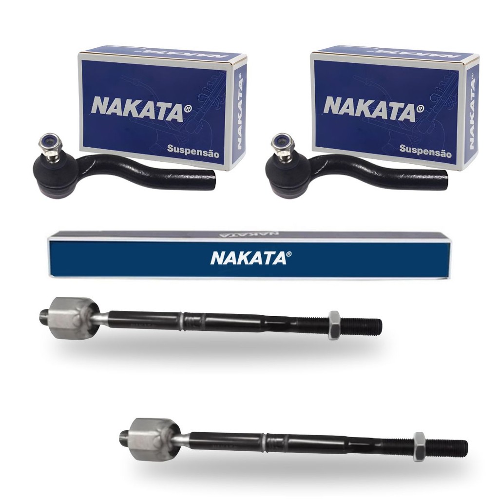 Kit 2 Ponteira Terminal Direção + 2 Barra Axial Palio 2001 até 2016 Siena 2001 até 2014 Nakata Kit 2 Ponteira Terminal Direção + 2 Barra Axial Palio 2001 até 2016 Siena 2001 até 2014 Nakata - Oferta na Shopee