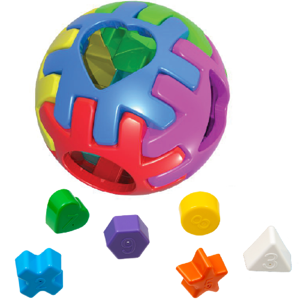 Bola Montável Tamanho P 10CM - Educativa Pedagógica -Desenvolvimento Infantil  Kendy Brinquedos - Certificado Inmetro - Oferta na Shopee
