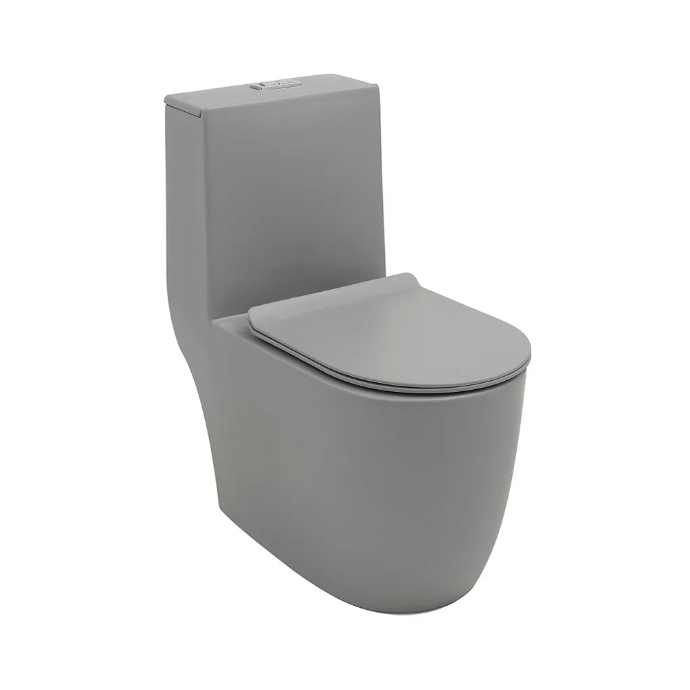 Vaso Sanitário Monobloco Amazonita Pingoo - Cinza - Oferta na Shopee