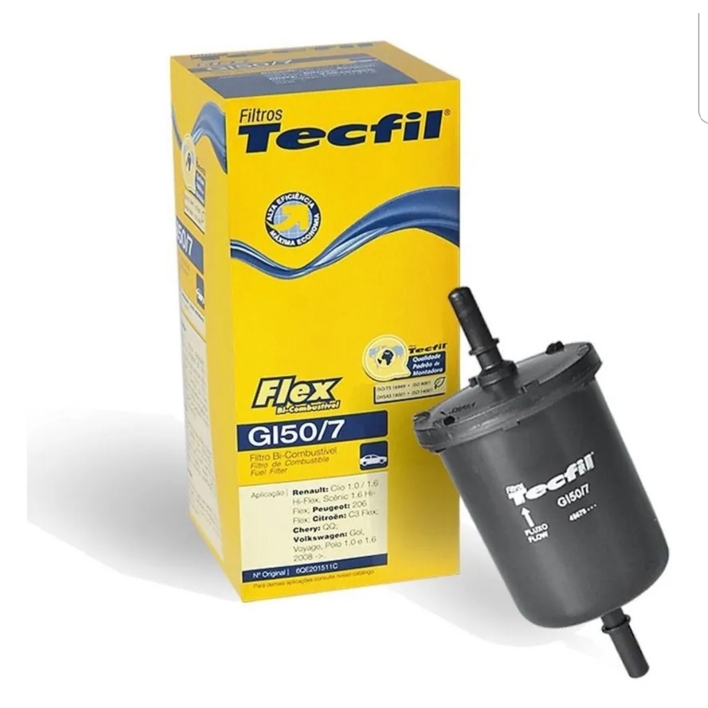 FILTRO DE COMBUSTIVEL TECFIL GI50/7 MARCH, KICKS, VERSA, SENTRA, TIIDA, LIVINA, GRAND LIVINA FILTRO DE COMBUSTIVEL TECFIL GI50/7 MARCH