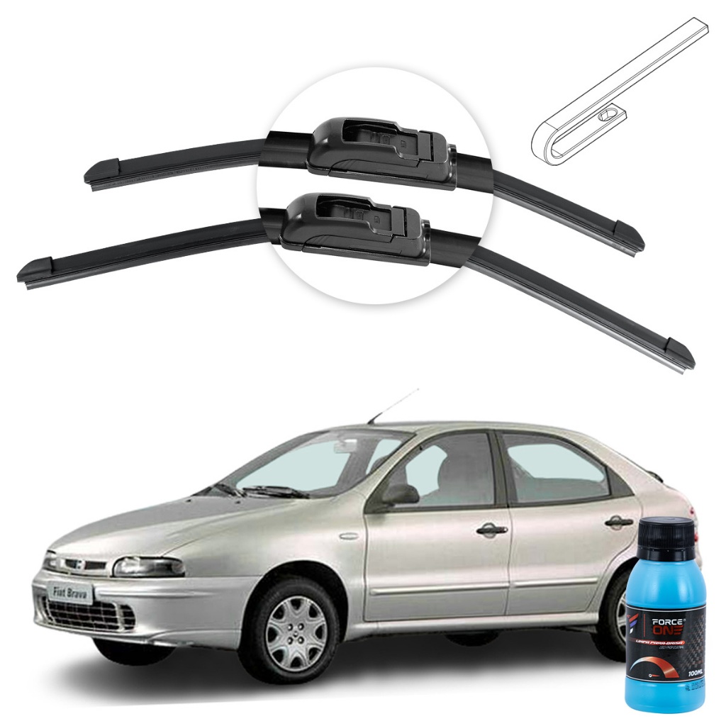 Palheta Limpador de Parabrisa Fiat Brava ano 99 a 03 Universal Palheta Limpador de Parabrisa Fiat Brava ano 99 a 03 Universal - Oferta na Shopee