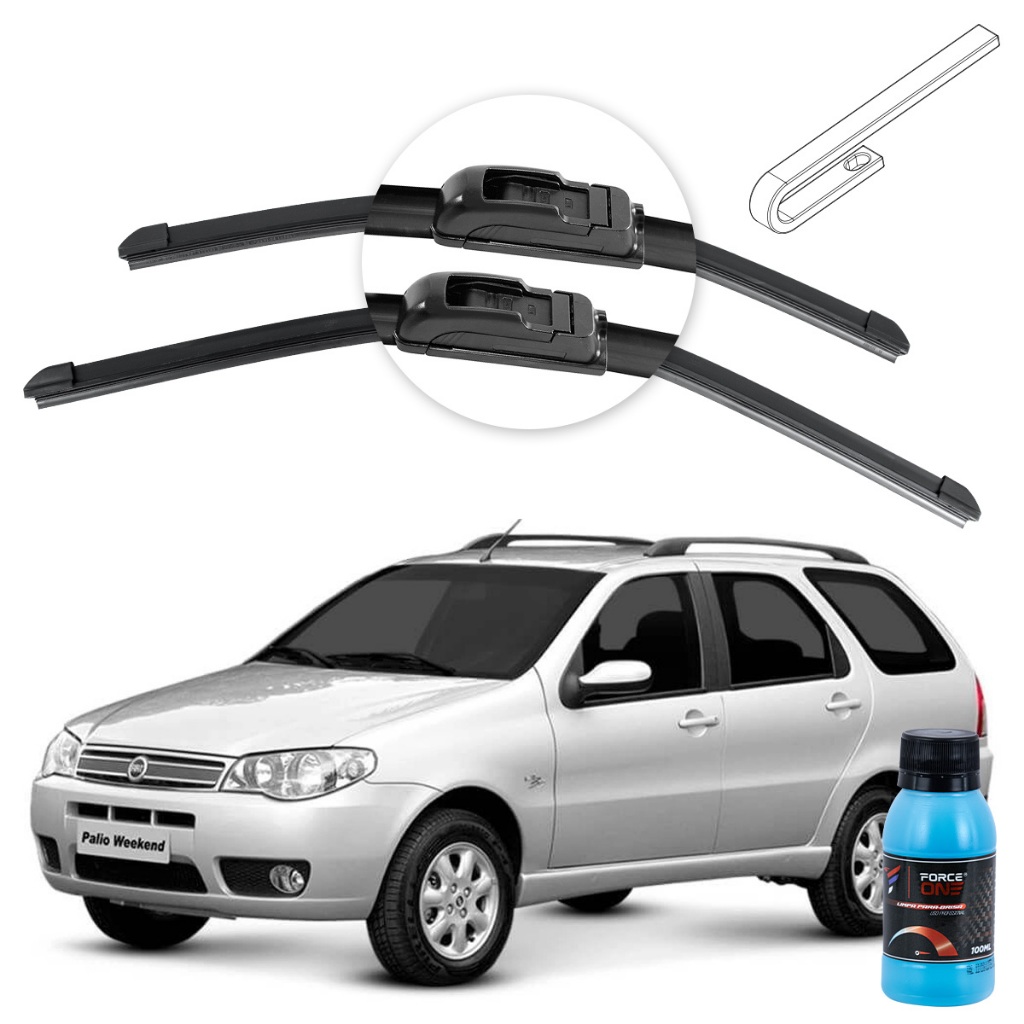 Palheta Limpador de Parabrisa Fiat Palio Weekend G3 ano 04 a 07 Universal Palheta Limpador de Parabrisa Fiat Palio Weekend G3 ano 04 a 07 Universal - Oferta na Shopee