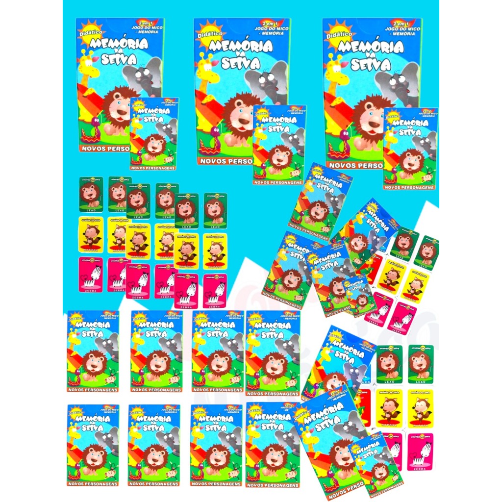 Kit 30 Caixa De Jogo Memoria De Selva Lembracinha Safari Infantil Jogo infantil Festa Prenda Criança Kit 30 Caixa De Jogo Memoria De Selva Lembracinha Safari Infantil Jogo infantil Festa Prenda Criança - Oferta na Shopee