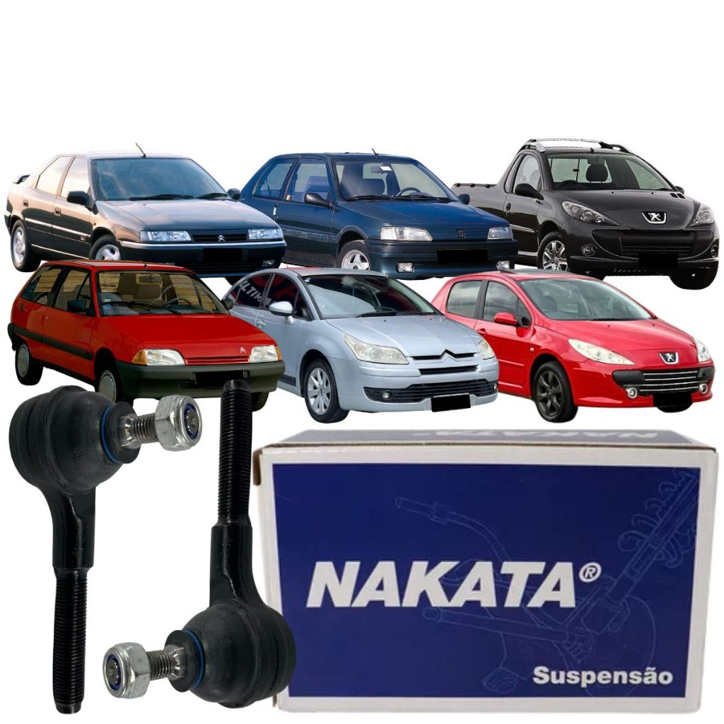 Par Terminal Direção Nakata Peugeot 307 2.0 16v 2003 2011 Par Terminal Direção Nakata Peugeot 307 2.0 16v 2003 2011 - Oferta na Shopee