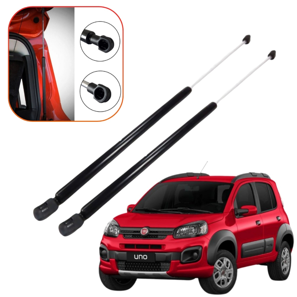 Par Amortecedor Porta Malas Tampa Traseira Pistão Novo Uno Vivace Way Attractive 2010 até 2017 - Oferta na Shopee