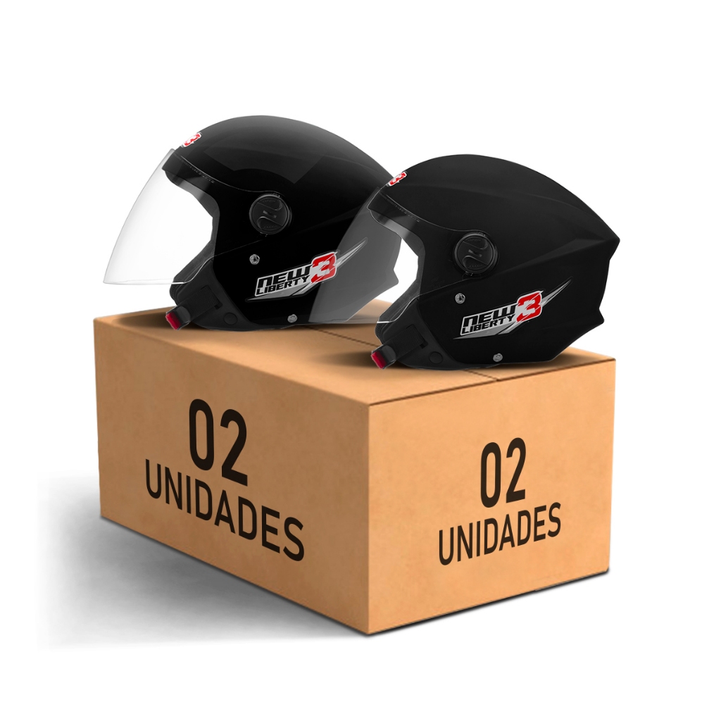 Kit Capacete De Moto Aberto Feminino E Masculino Casal New Liberty 3 Pro Tork Preto Kit Capacete De Moto Aberto Feminino E Masculino Casal New Liberty 3 Pro Tork Preto - Oferta na Shopee