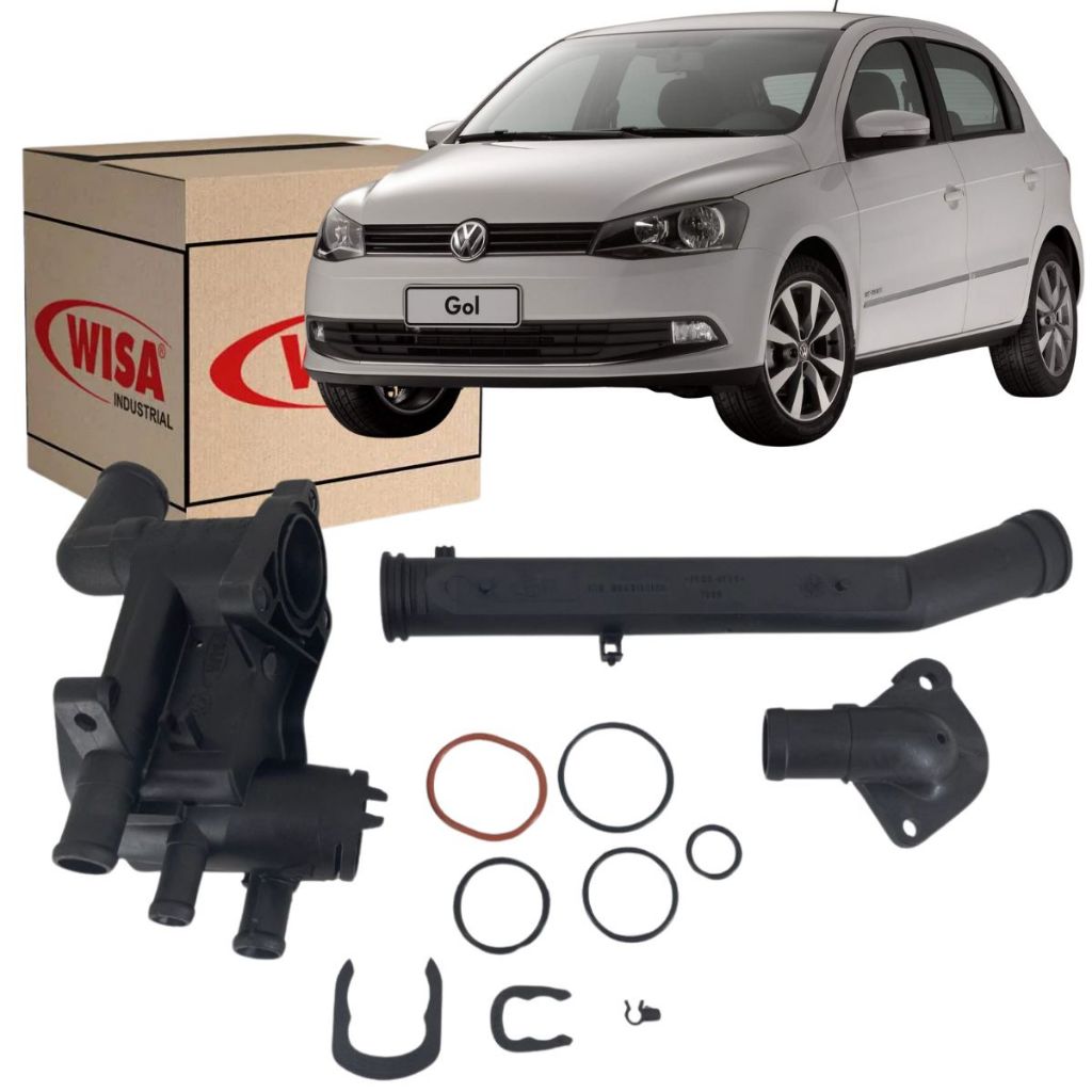 Kit Completo Carcaça da Bomba D'Agua Cavalete - VW Fox Voyage Gol G5 G6 G7 - Wisa Kit Completo Carcaça da Bomba D'Agua Cavalete - VW Fox Voyage Gol G5 G6 G7 - Wisa - Oferta na Shopee