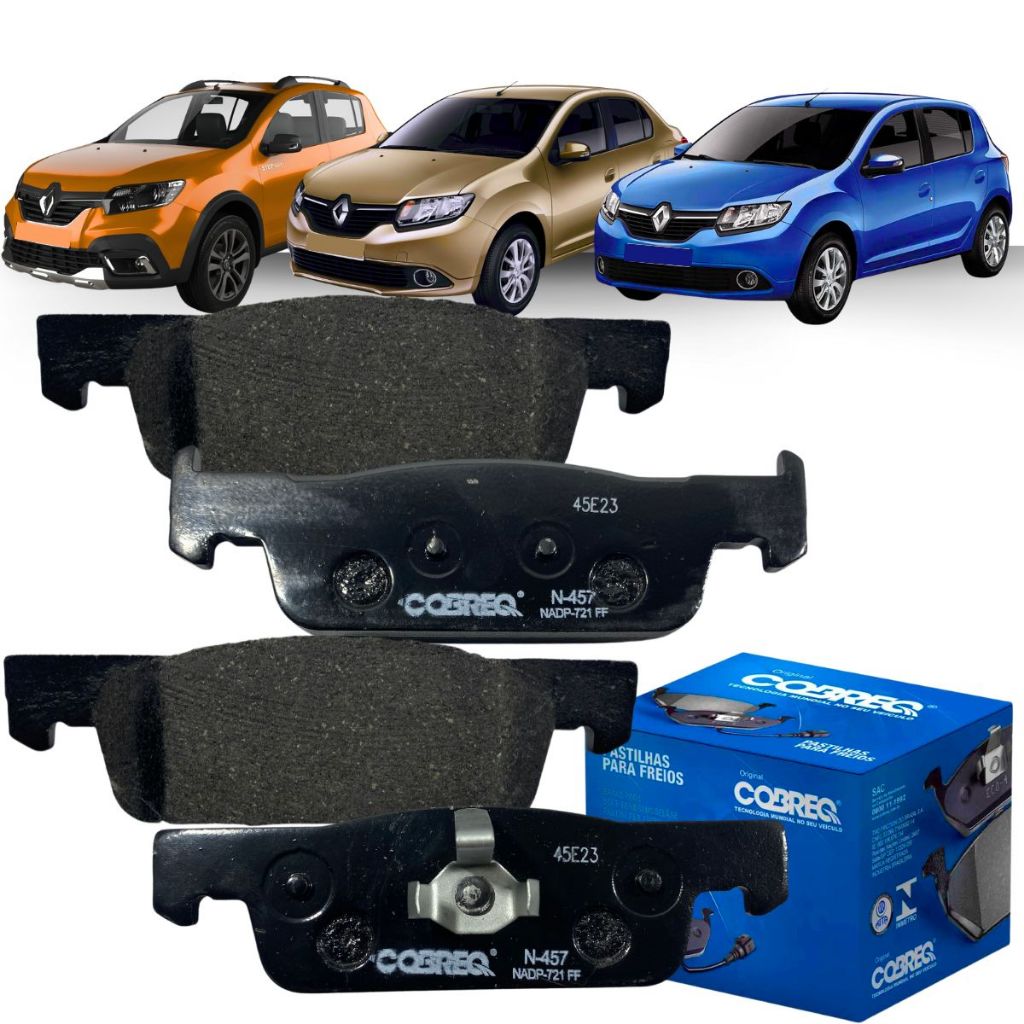 Jogo Pastilha Freio Cobreq Sandero Stepway 1.6 8v 2015 2019 Jogo Pastilha Freio Cobreq Sandero Stepway 1.6 8v 2015 2019 - Oferta na Shopee
