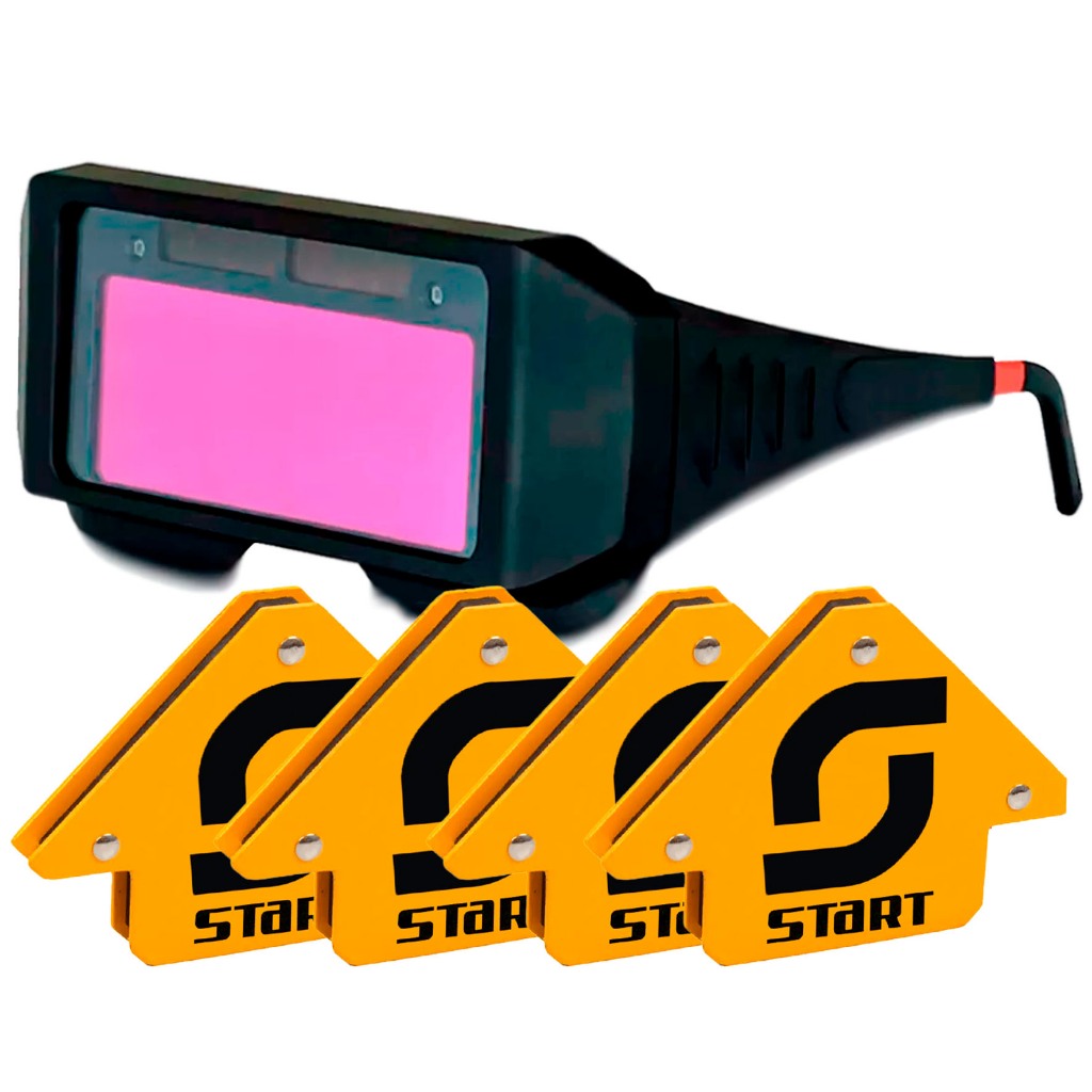 Óculos Para Soldador Escurecimento Automático + 4 Esquadros Óculos Para Soldador Escurecimento Automático + 4 Esquadros - Oferta na Shopee