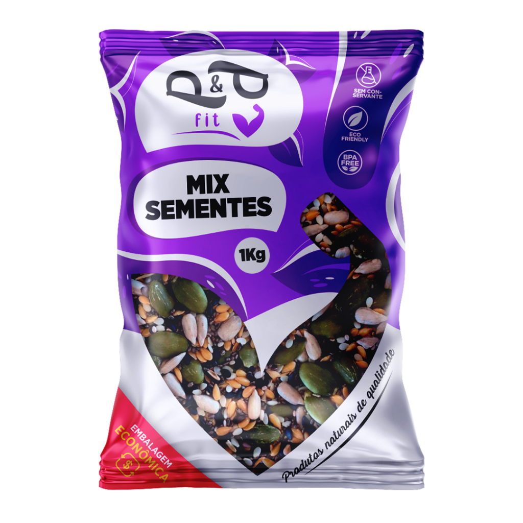 Mix de Sementes Chia Girassol Abobora Linhaça Quinoa 1Kg - Oferta na Shopee