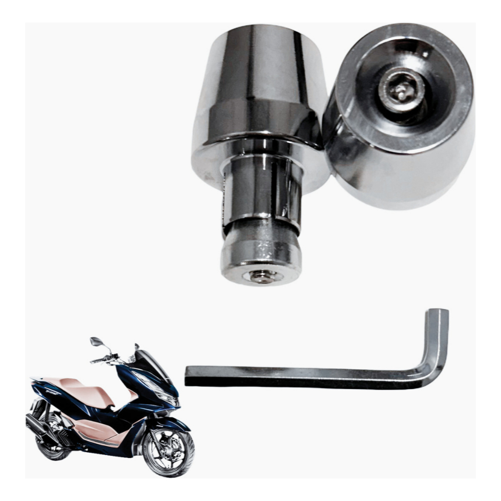 Peso Pezinho De Guidao De Moto Pcx 150 Auto Fixo Cromado Par Pesinho Para Cg Titan Fan 160 150 125 - Oferta na Shopee