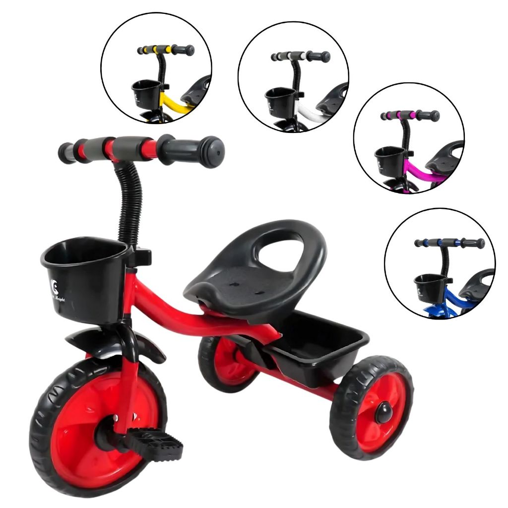 Triciclo Infantil com Pedal Atentu Motoca Passeio Menino Brinquedo - Oferta na Shopee