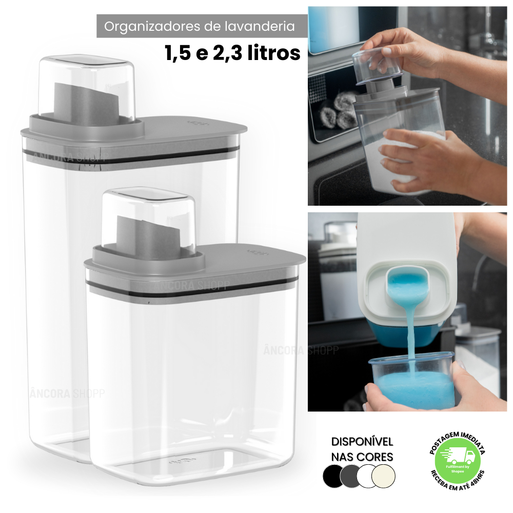 Kit Dispenser Organizador de Lavanderia 2