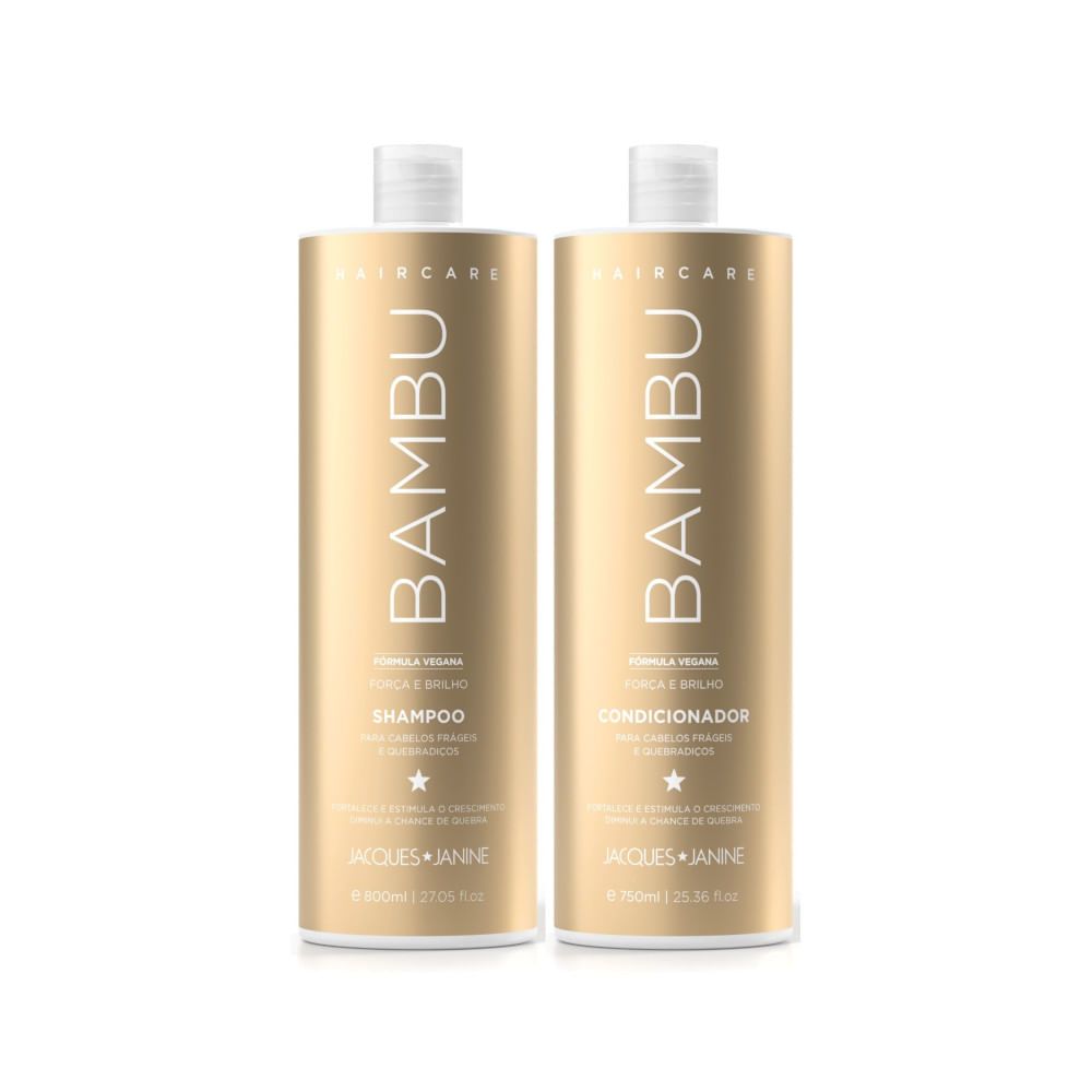 Kit Jacques Janine Hair Care Bambu Shampoo 800ml + Condicionador 750ml Kit Jacques Janine Hair Care Bambu Shampoo 800ml + Condicionador 750ml - Oferta na Shopee
