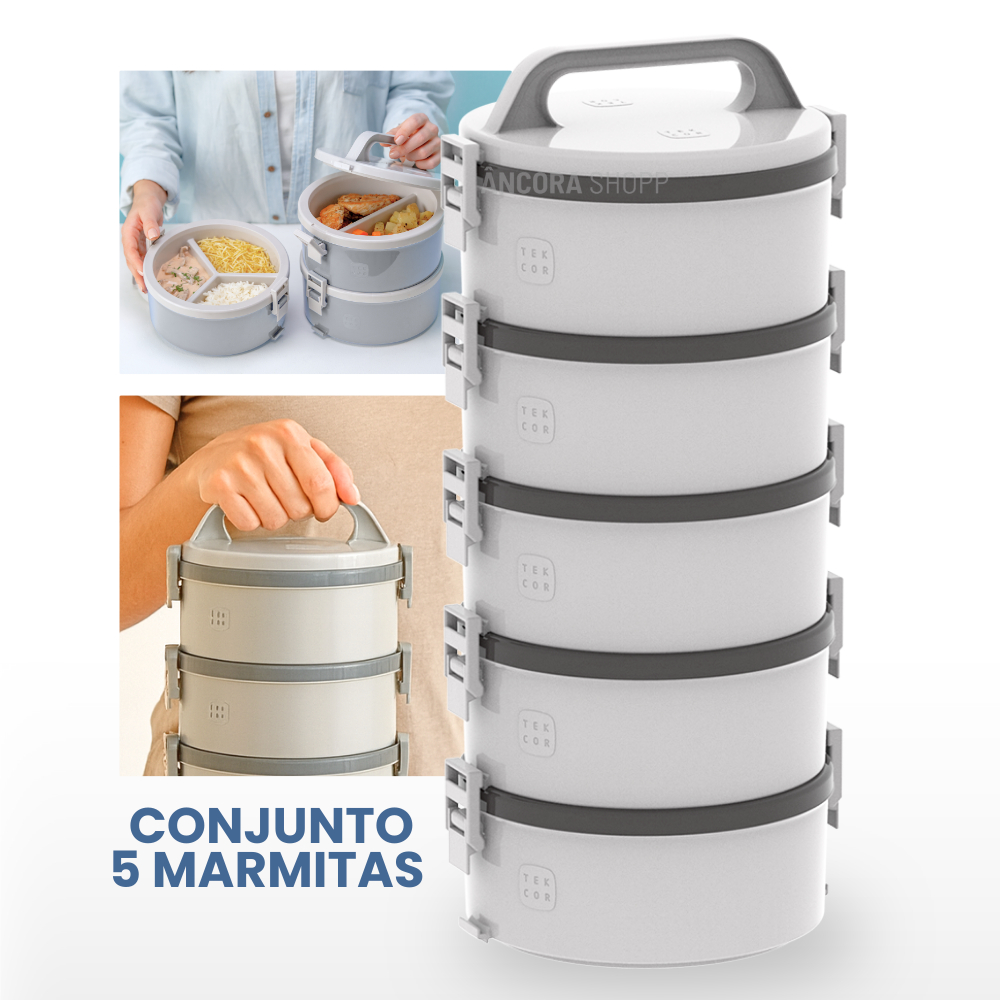 Kit 5un Marmita Térmicas 1