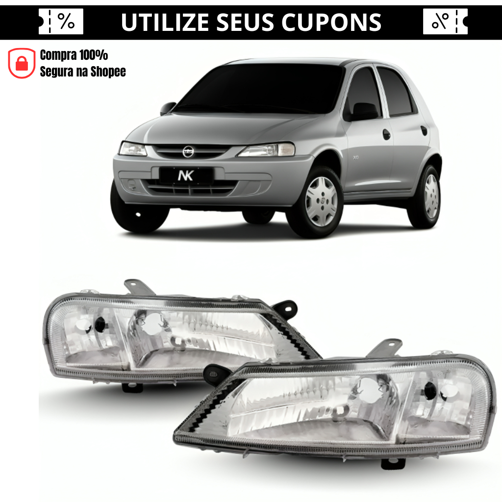 Par/Un Farol Dianteiro Celta 2000 2001 2002 2003 á 2006 Cromado Par/Un Farol Dianteiro Celta 2000 2001 2002 2003 á 2006 Cromado - Oferta na Shopee
