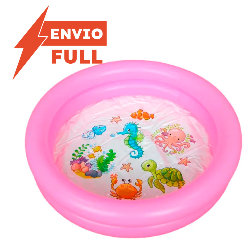Mini Piscina Banheira Infantil 40 Litros Fundo Do Mar Rosa Inflável e Resistente Mini Piscina Banheira Infantil 40 Litros Fundo Do Mar Rosa Inflável e Resistente - Oferta na Shopee