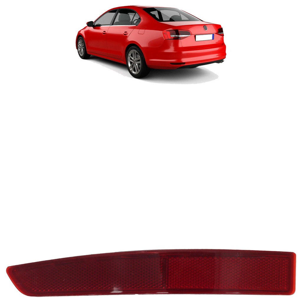 Refletor Traseiro Jetta 2015 2016 2017 2018 Rubi Liso - Oferta na Shopee