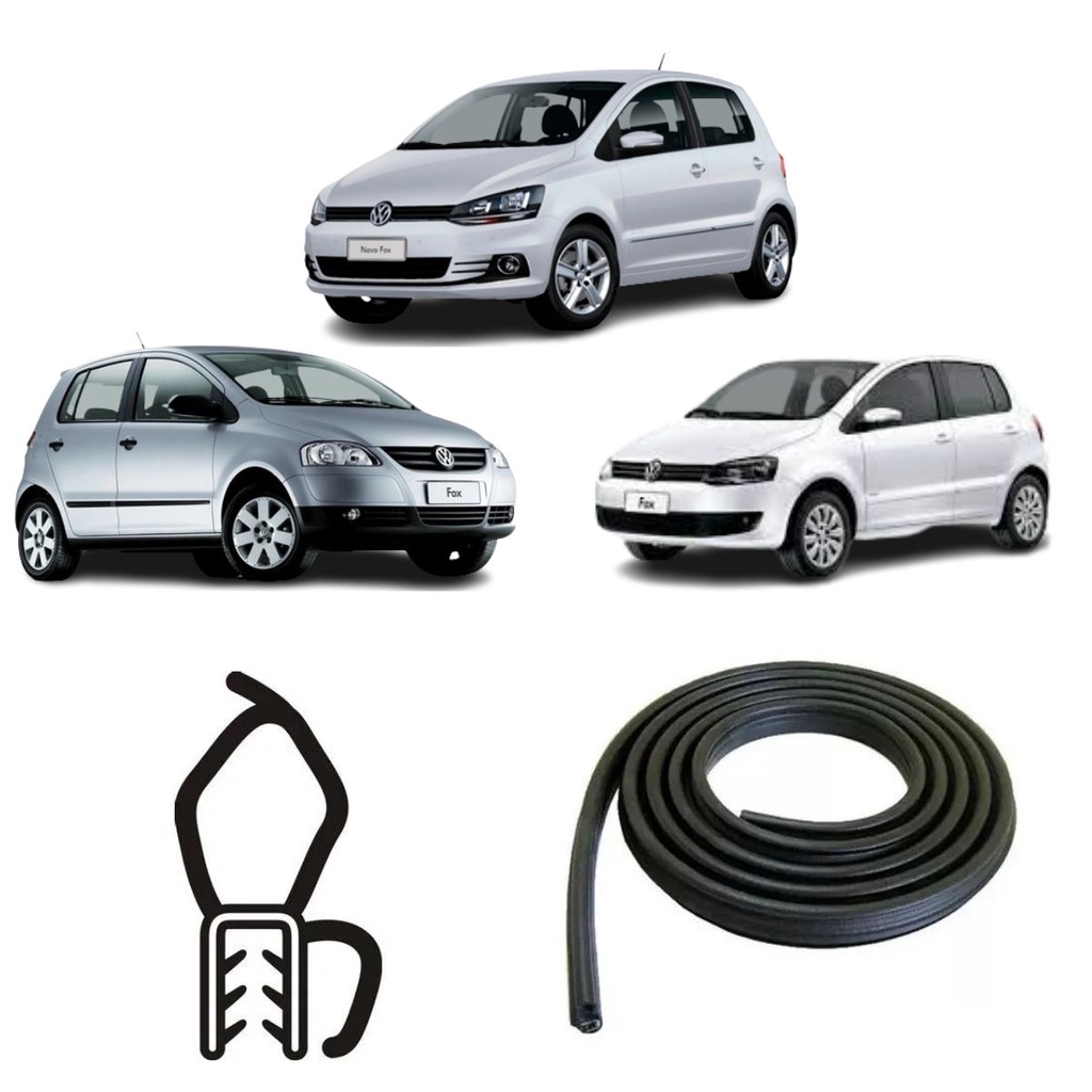 BORRACHA DO PORTA MALAS PRETA COM ABA VOLKSWAGEN FOX BORRACHA DO PORTA MALAS PRETA COM ABA VOLKSWAGEN FOX - Oferta na Shopee