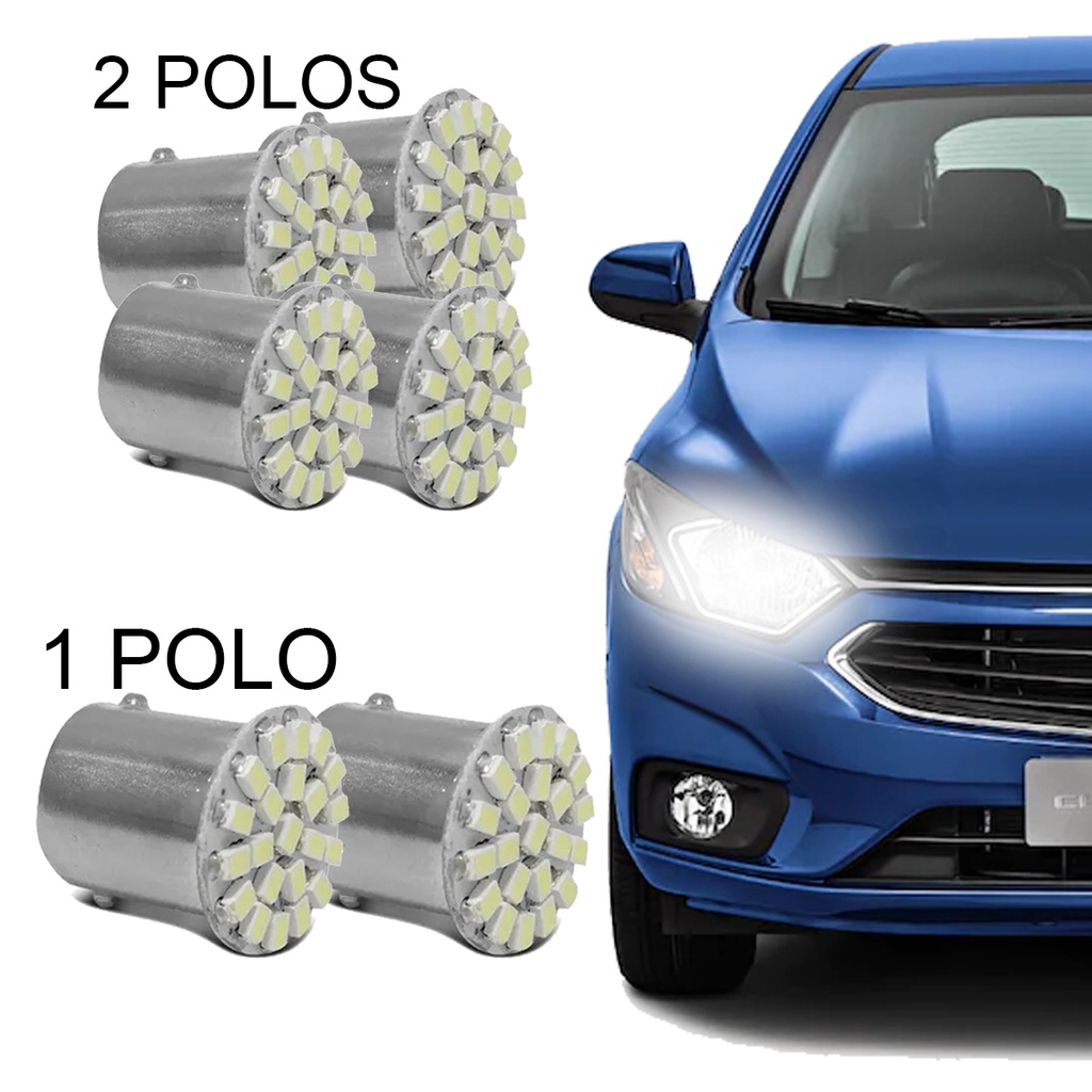 Kit 4 Lâmpadas 67BA15s 2 Polos 22 Leds + Par Lâmpadas 67 1 Polo com 22 Leds Kit 4 Lâmpadas 67BA15s 2 Polos 22 Leds + Par Lâmpadas 67 1 Polo com 22 Leds - Oferta na Shopee