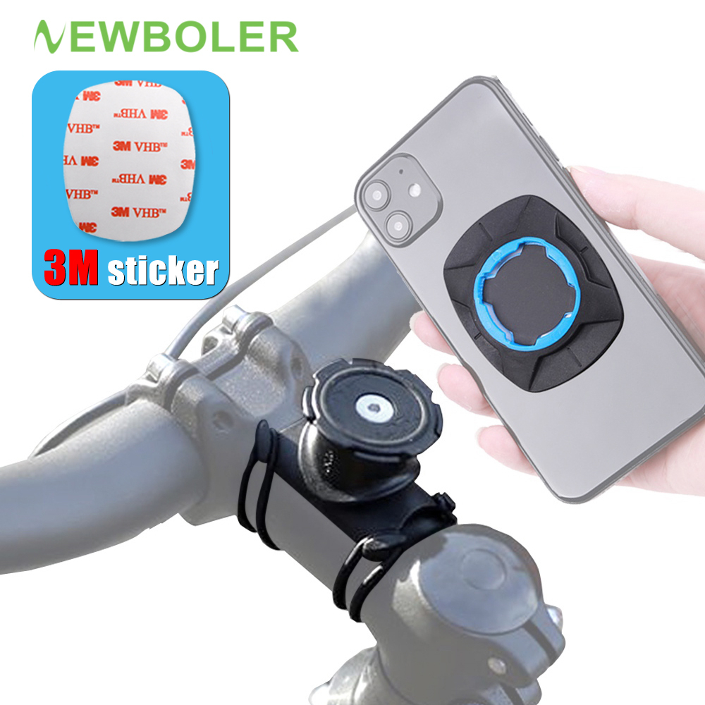 Newboler Motocicleta Suporte Do Telefone Da Bicicleta Guiador Universal Suporte Do Telefone Móvel Para Montagem Da Bicicleta Rotatable Ciclismo Handphone Bracket - Oferta na Shopee