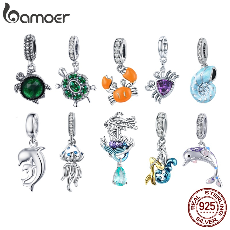 Bamoer 925 Sterling Silver Ocean Collection Beads De Peixe E Tartaruga Pingente Para Pulseira Bamoer 925 Sterling Silver Ocean Collection Beads De Peixe E Tartaruga Pingente Para Pulseira - Oferta na Shopee