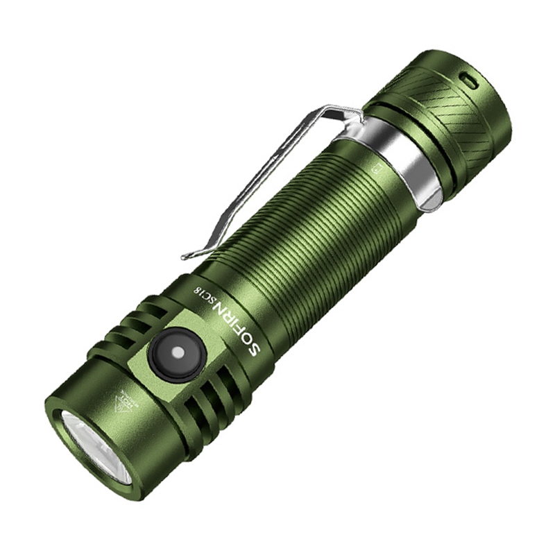 Lanterna Recarregável Sofirn Green SC18 USB Tipo C