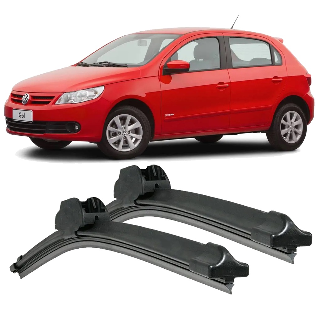 Kit de Palhetas Limpador de Para Brisa Volkswagen Gol G5, G6 Kit de Palhetas Limpador de Para Brisa Volkswagen Gol G5