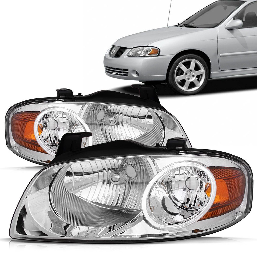 Par Farol Sentra 2004 2005 2006 Foco Duplo Par Farol Sentra 2004 2005 2006 Foco Duplo - Oferta na Shopee